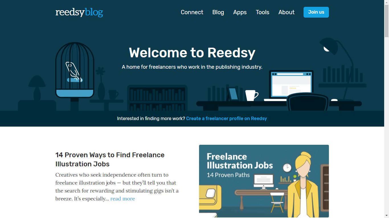 reedsy freelancer blog screenshot